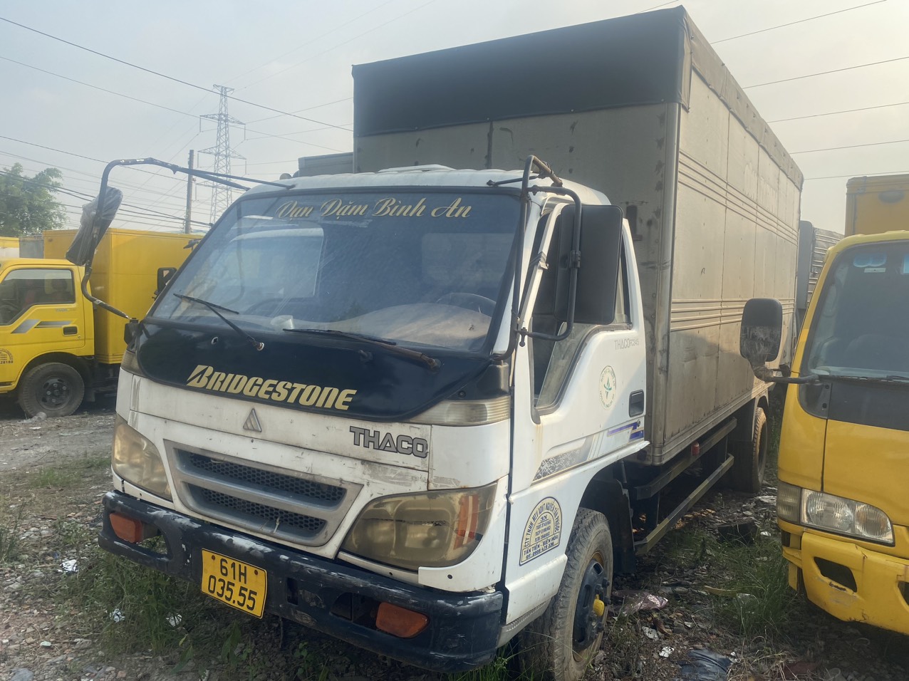 thaco 3t5 thùng kín giá 70tr chở hàng khô
