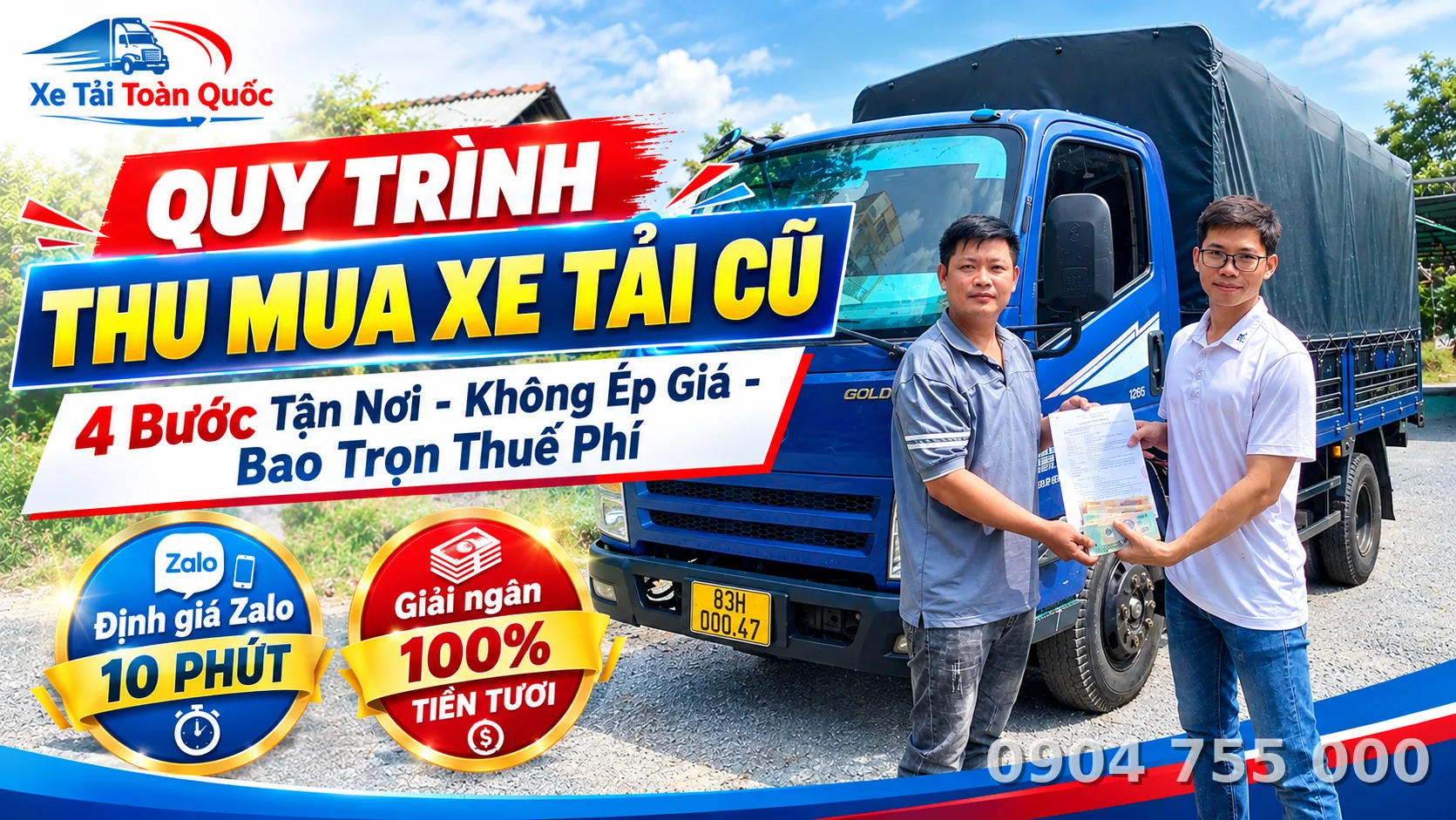 Quy Trình Thu Mua Xe Tải Cũ Chuẩn 4 Bước & Mẹo Bán Giá Cao